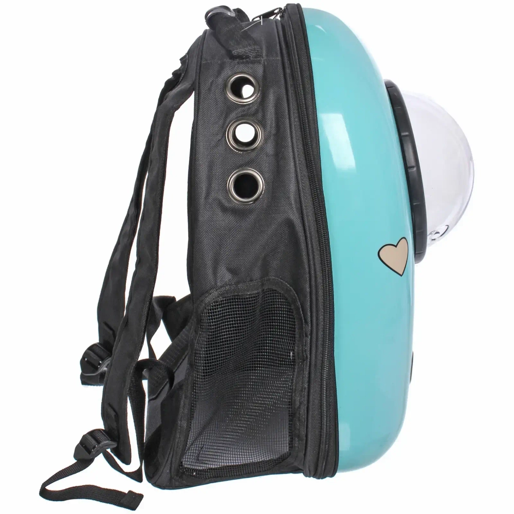 Рюкзак - переноска для животных «ЛЮБИМЫЙ БРО», цвет голубой, 30*29*42см/до 12кг (Пакет и Лейбл)