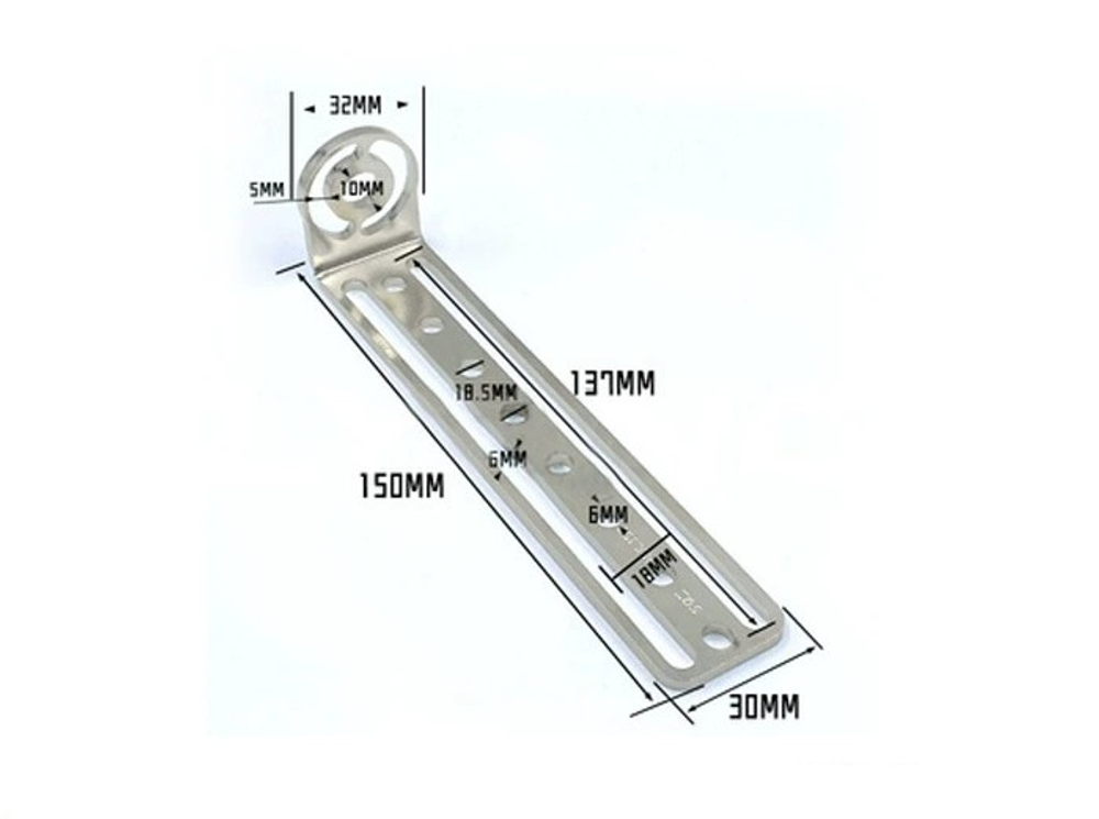 Right angle l-shaped m10 bracket 150mm