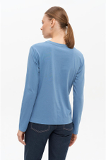 23313 Лонгслив женский (синий)