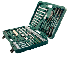 S04H52477S Набор инструмента универсальный 1/4", 1/2"DR, 77 предметов
