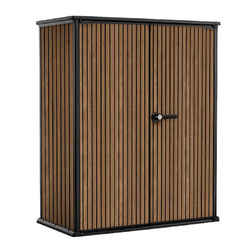 Уличный шкаф пластиковый Keter Deco Vertical 1400 л narrow brown