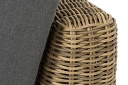 "Капри" модуль диванный угловой с подушками, цвет соломенный