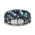 Кольцо с Сапфирами и Цаворитами, R0256-0/45