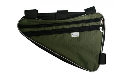 Велосумка на раму STELS большая вс 022 серебристо-зеленая