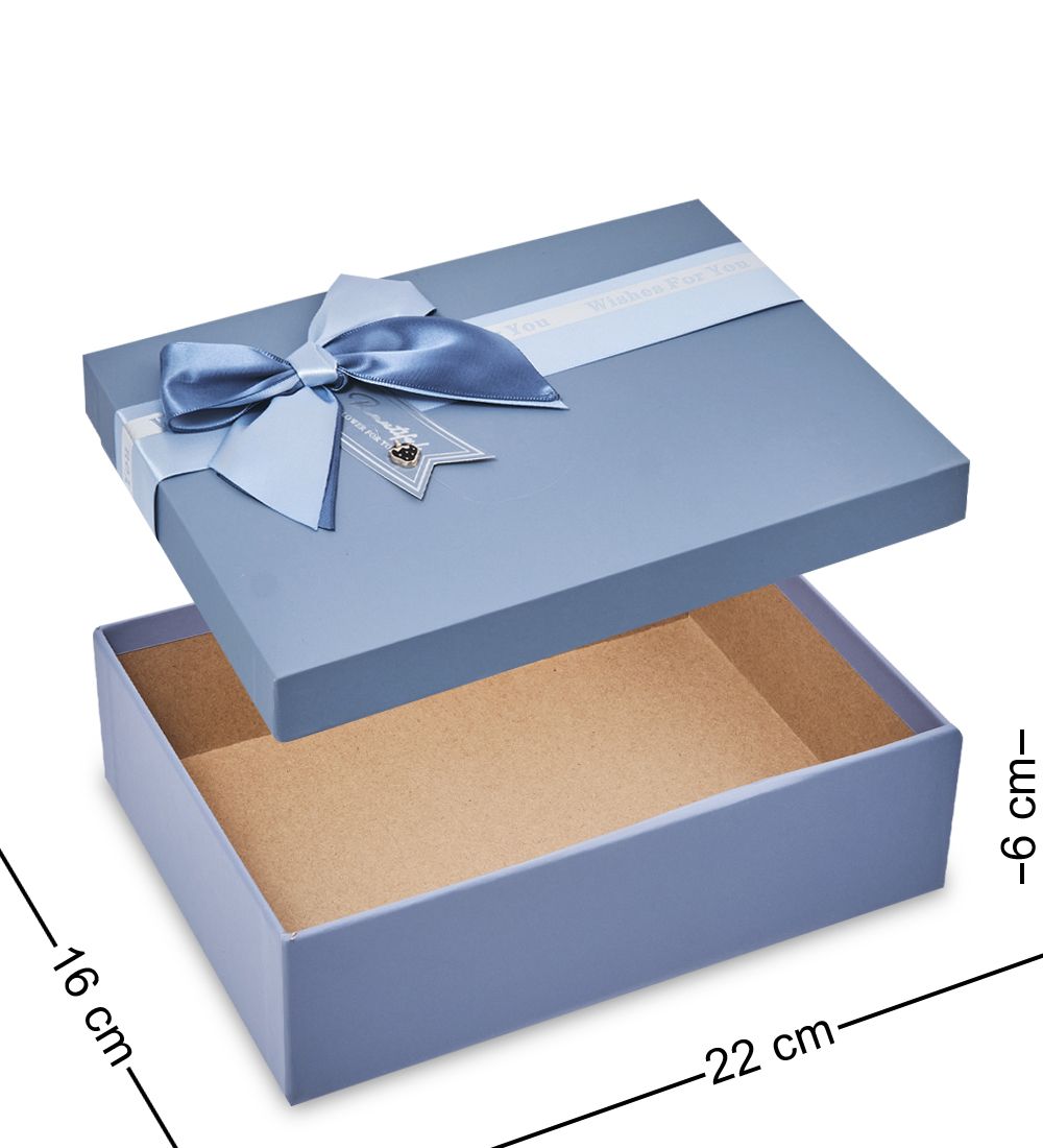 WF-174-A Набор коробок из 3 шт, серо-голубой