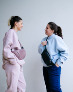 Поясная сумка-бананка с кожаной подкладкой