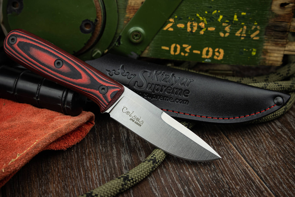 Туристический нож Colada CPM S35VN StoneWash Red