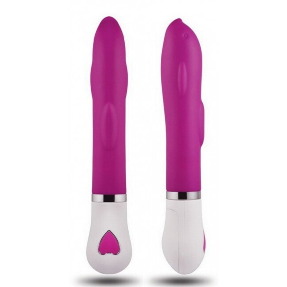 Многофункциональный вибратор Dolphin Love 7 функций (22,5 см, фиолетовый с белым) (Цвет: фиолетовый с белым)