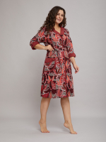 Халат Х-145/терракотовый-тропик