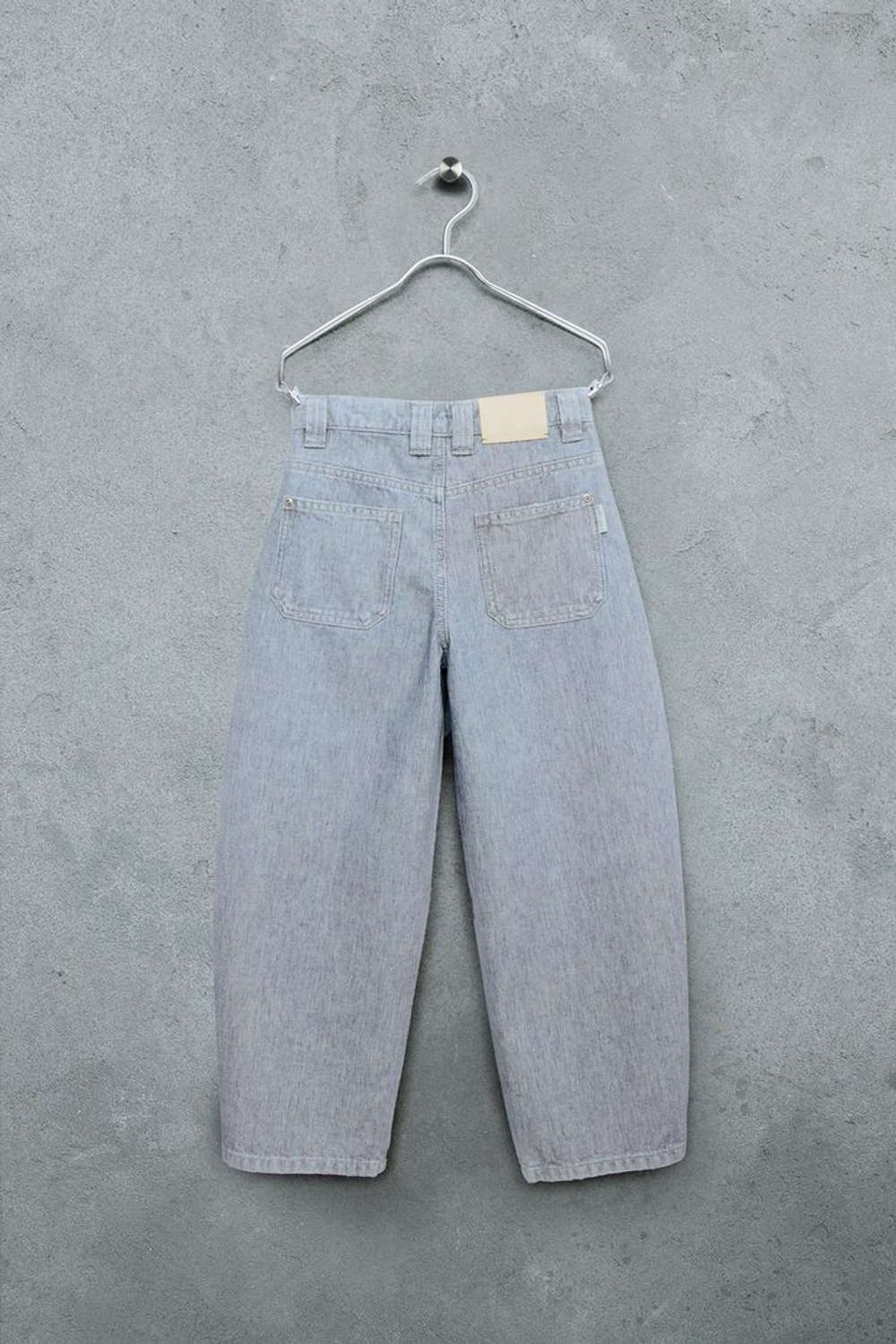 ZARA STORIESZ - ДЖИНСЫ BAGGY BALLOON ИЗ РЕЛЬЕФНОЙ ТКАНИ, СИНИЙ МЕЛАНЖ