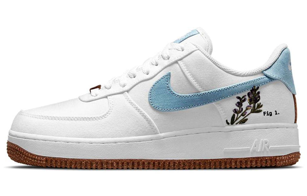 Nike Air Force 1 Low'07 SE "Indigo" non-slip wear-resistant low-top sneakers women's white and blue