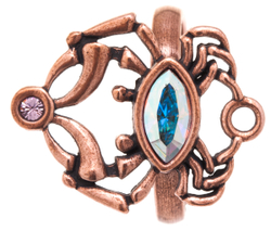 "Стригун" кольцо в серебряном покрытии из коллекции "Кассида" от Jenavi