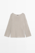 100% МЕРСЕРИЗОВАННЫЙ ХЛОПЧАТОБУМАЖНЫЙ ДЖЕРСИ - MASSIMO DUTTI