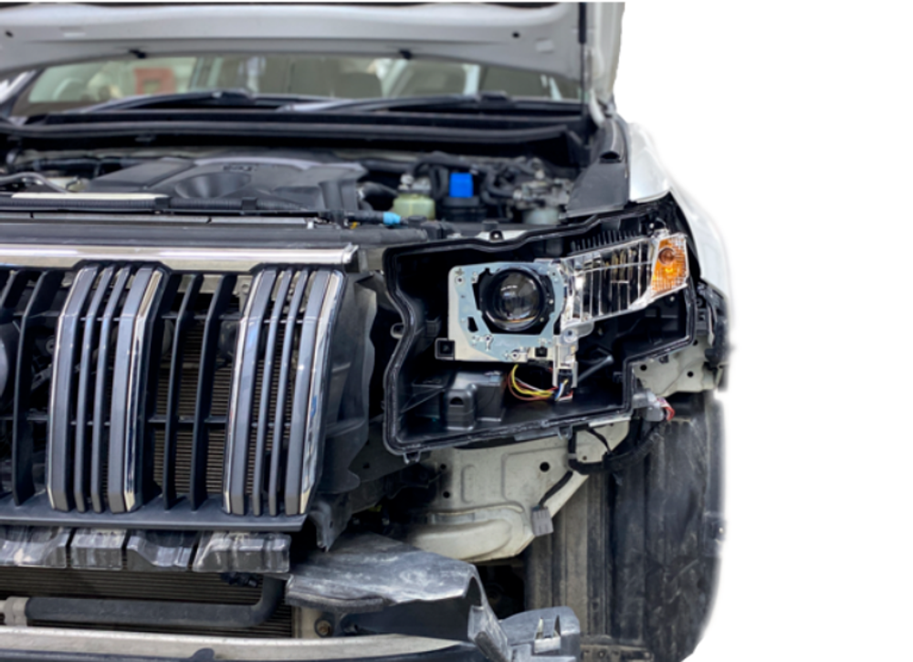 Toyota Land Cruiser Prado 150 (2017-2022) LED Тип 2 переходные рамки для замены линз (комплект, 2шт)