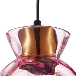 806112 Подвес NUBELLA 1х12W (led) E27 ЧЕРНЫЙ/БРОНЗА/РОЗОВЫЙ