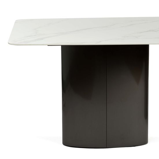 Обеденный стол Arrell 200х100 стальные ножки и керамическая столешница