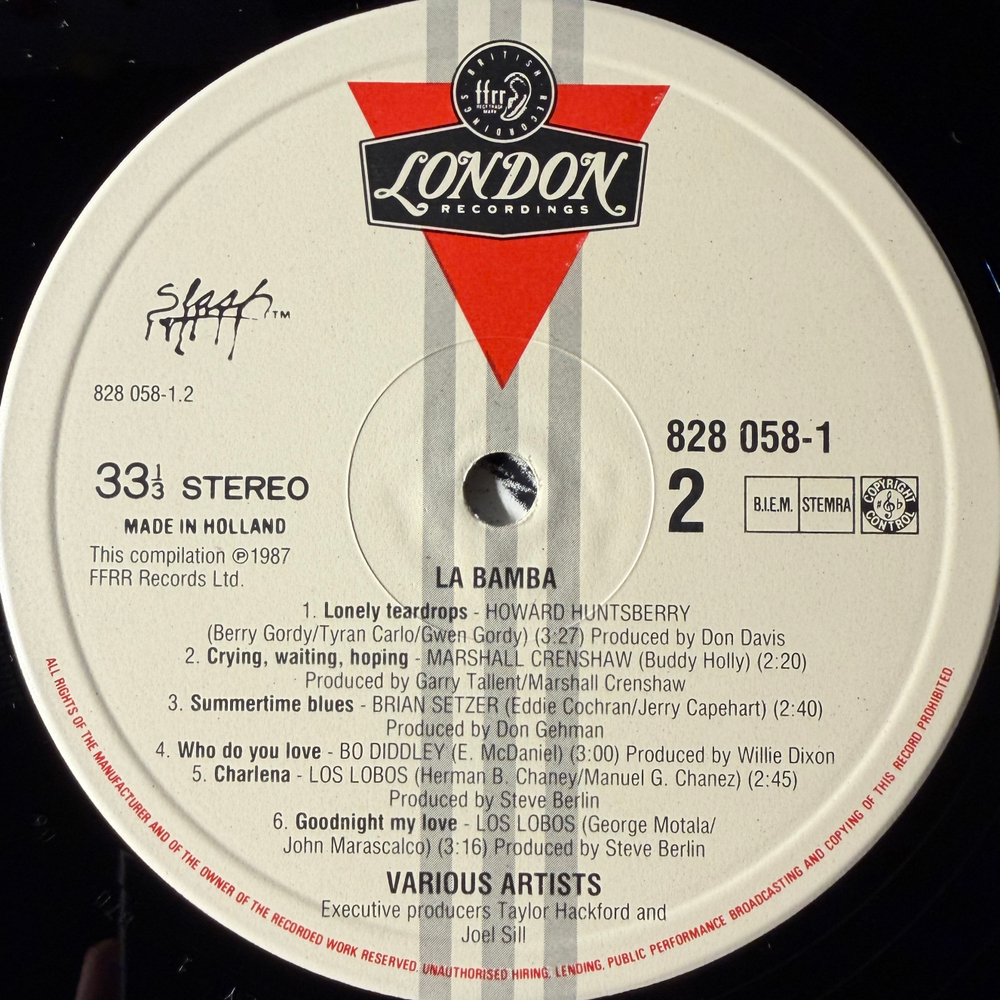 La Bamba - Original Motion Picture Soundtrack (Голландия 1987г.)