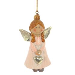 GAEM Украшение новогоднее "Ангелочек, L5,5 W3 H9 см, 3в.