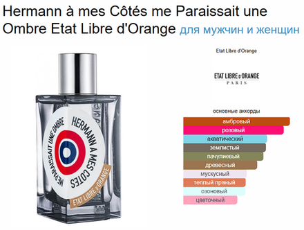 Etat Libre d'Orange Hermann à mes Côtés me Paraissait une Ombre 100ml (duty free парфюмерия)