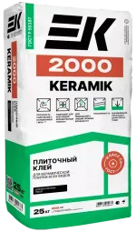 Клей для плитки и керамогранита ЕК 3000 Universal С1 (25кг)