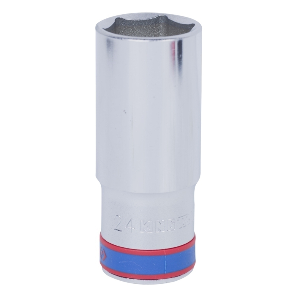 KING TONY (423524M) Головка торцевая глубокая шестигранная 1/2", 24 мм