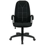 Кресло руководителя Helmi HL-E89 "Blocks", PL, ткань C черная, мягкий подлокотник