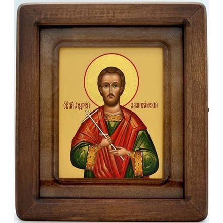 Андрей Лампсакский. Рукописная икона.