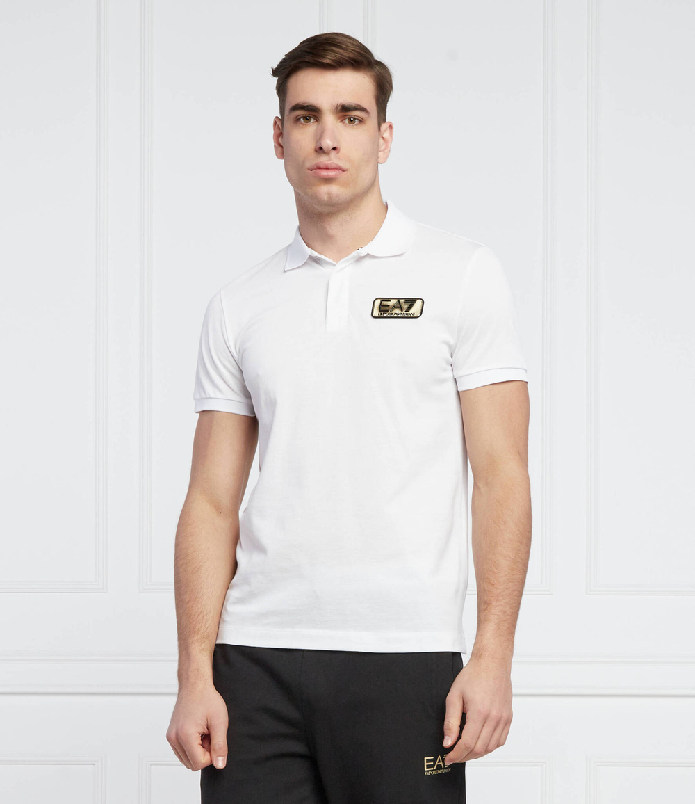 поло EA7 - белый(3LPF09 PJ5AZ)