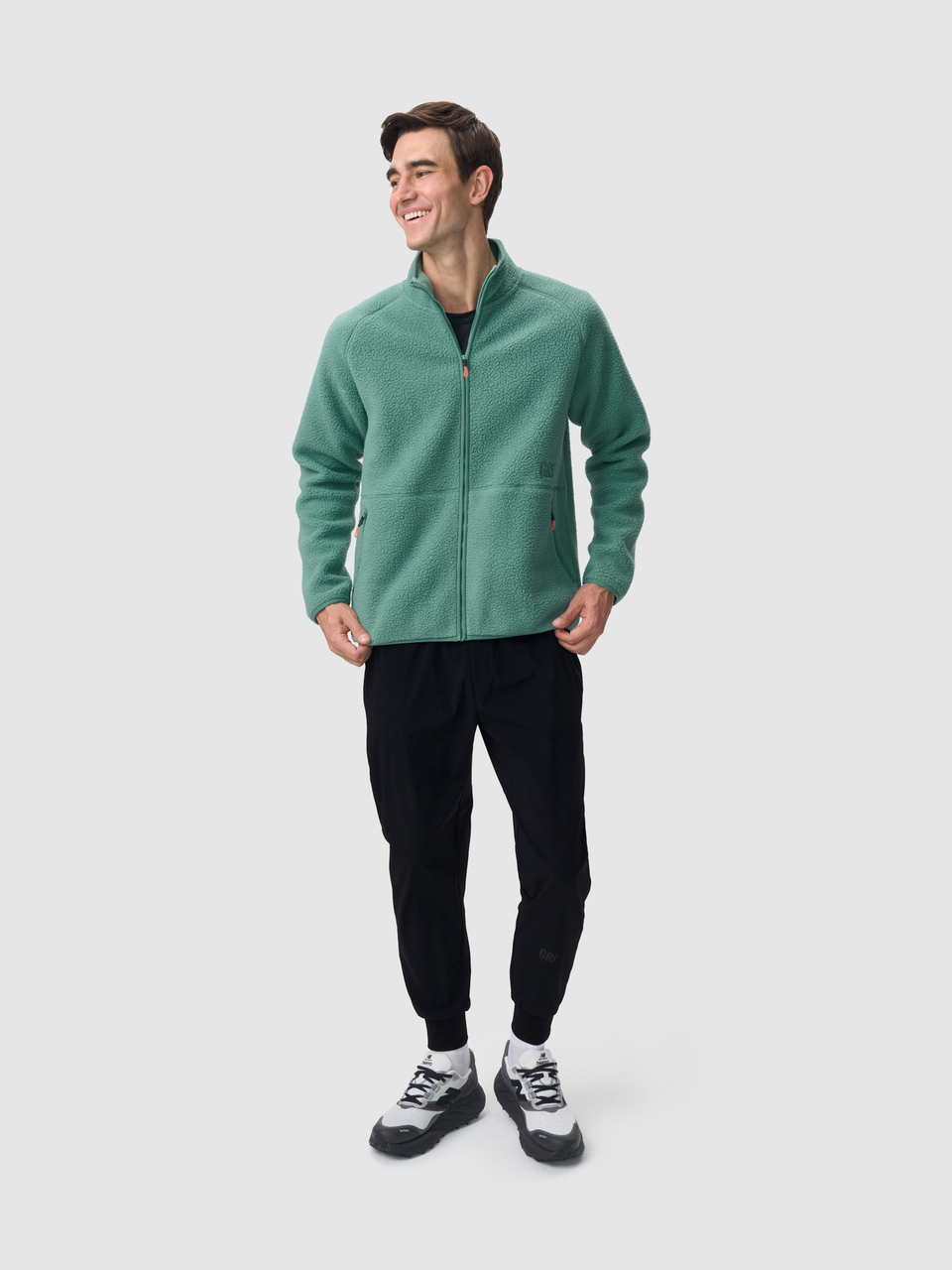 Кофта мужская Полар зеленая