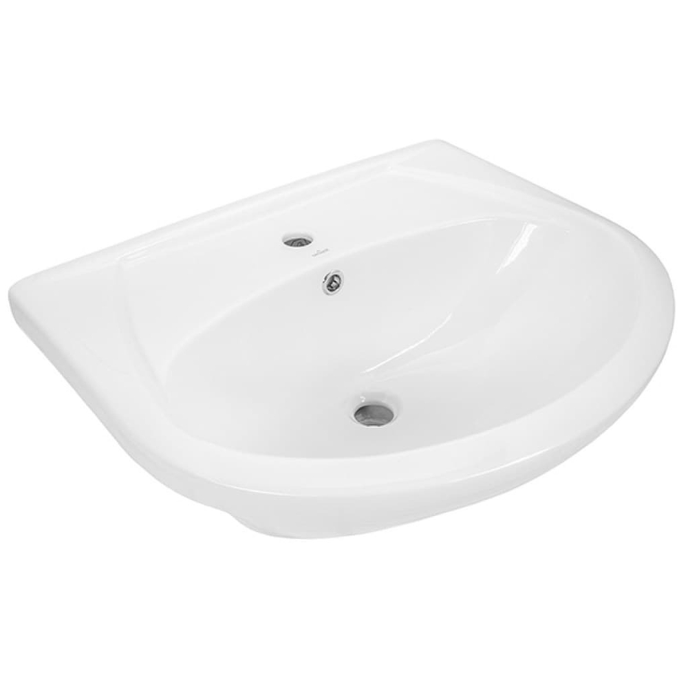 Тумба под раковину, 2 двери, 650, коллекция (Вероника, Сersanit Erica, Основной, Белый снег, Молочный глянец)