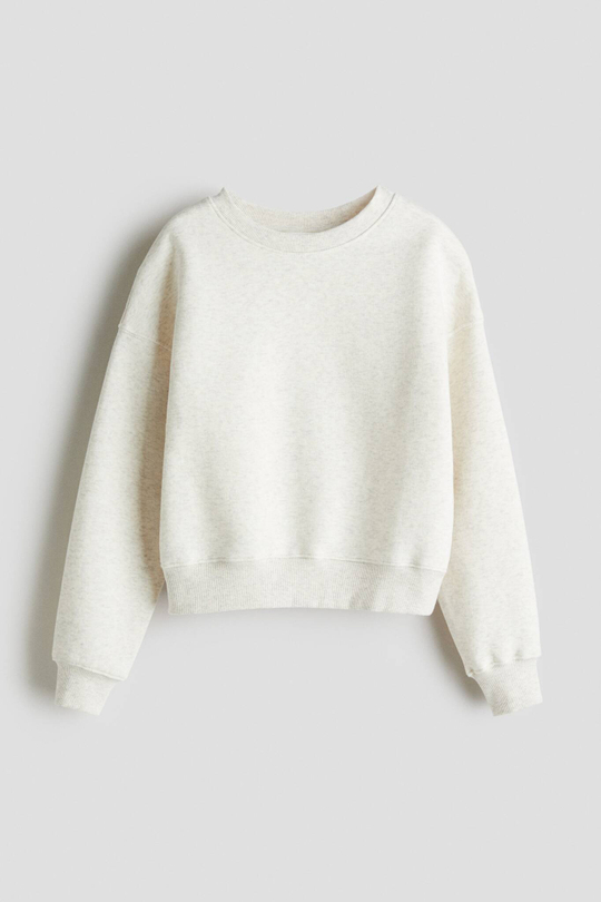 H&M Толстовка с круглым вырезом, кремовый