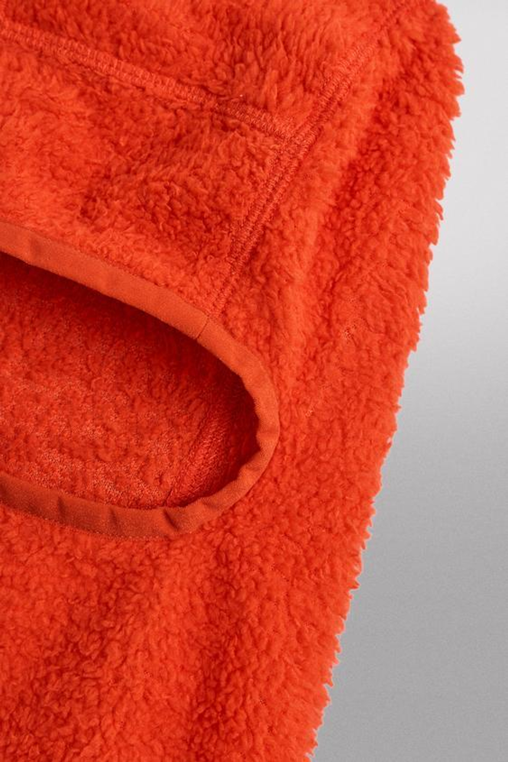 ZARA БАЛАКЛАВА ИЗ ФЛИСА С ТЕКСТУРОЙ ДЛЯ ЛЫЖ, ОРАНЖЕВЫЙ