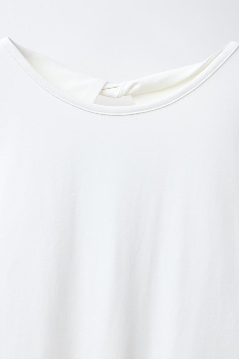 ZARA БОДИ ИЗ ПОЛИАМИДА С ВЫРЕЗАМИ, БЕЛЫЙ