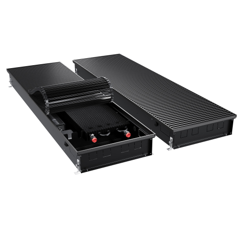 Конвектор внутрипольный Royal Thermo ATRIUM TURBO-110/400/2100-DG-U-BL