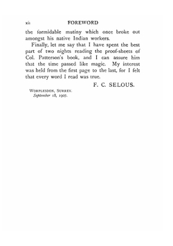 The man-eaters of Tsavo and other East African adventures | J. H. Patterson