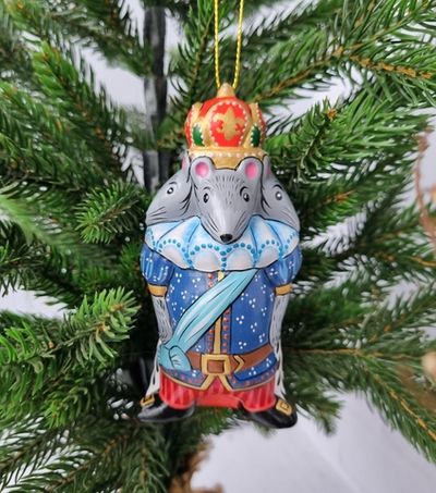Мышиный король ёлочная игрушка из фарфора