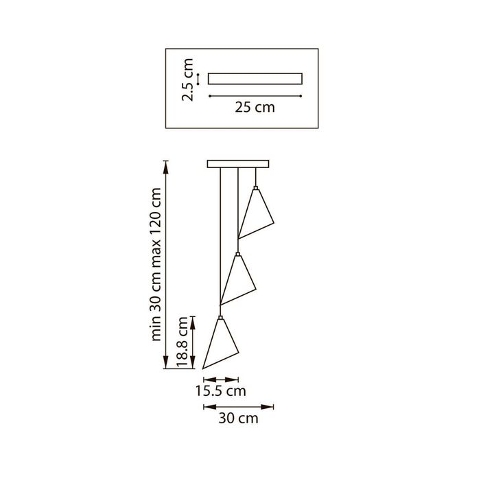 Люстра подвесная Cone GW Lightstar 757036