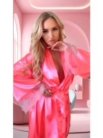 Халат с кружевом