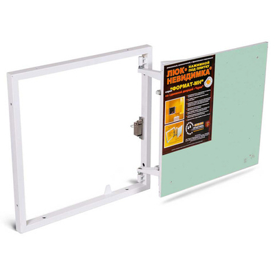 Стальной люк под плитку со сдвижной дверцей Формат МН 50-50