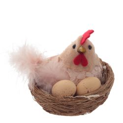 GAEM Изделие декоративное "Гнездо пасхальное", L8 W7 H8 см, 2в.