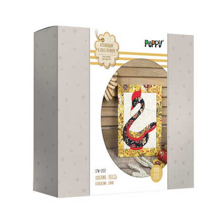 Наборы для творчества "Аппликация в стиле пэчворк" "PEPPY"   CPW-0137   "Хохлома Лебедь"