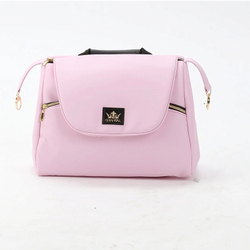 Детская коляска Adamex Chantal Special Edition Deluxe 2 в 1 C132-B (РОЗОВ.ЗЕФИР.КОЖА+ЧЕРН.РИФЛЕН.ДНО+ЗОЛОТ РАМА)