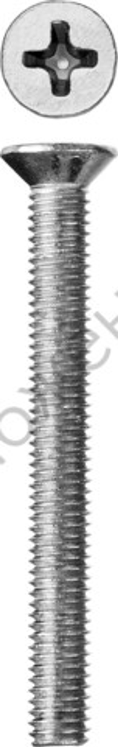 ЗУБР DIN 965 кл. пр. 4.8, M5 х 45 мм, винт с потайной головкой, цинк, 5 кг (303110-05-045)