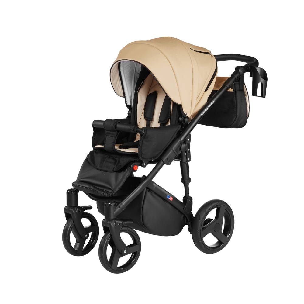 Детская коляска Noordline Оlivia Premium Sport  3 в 1 КОЖА (Бежевый)
