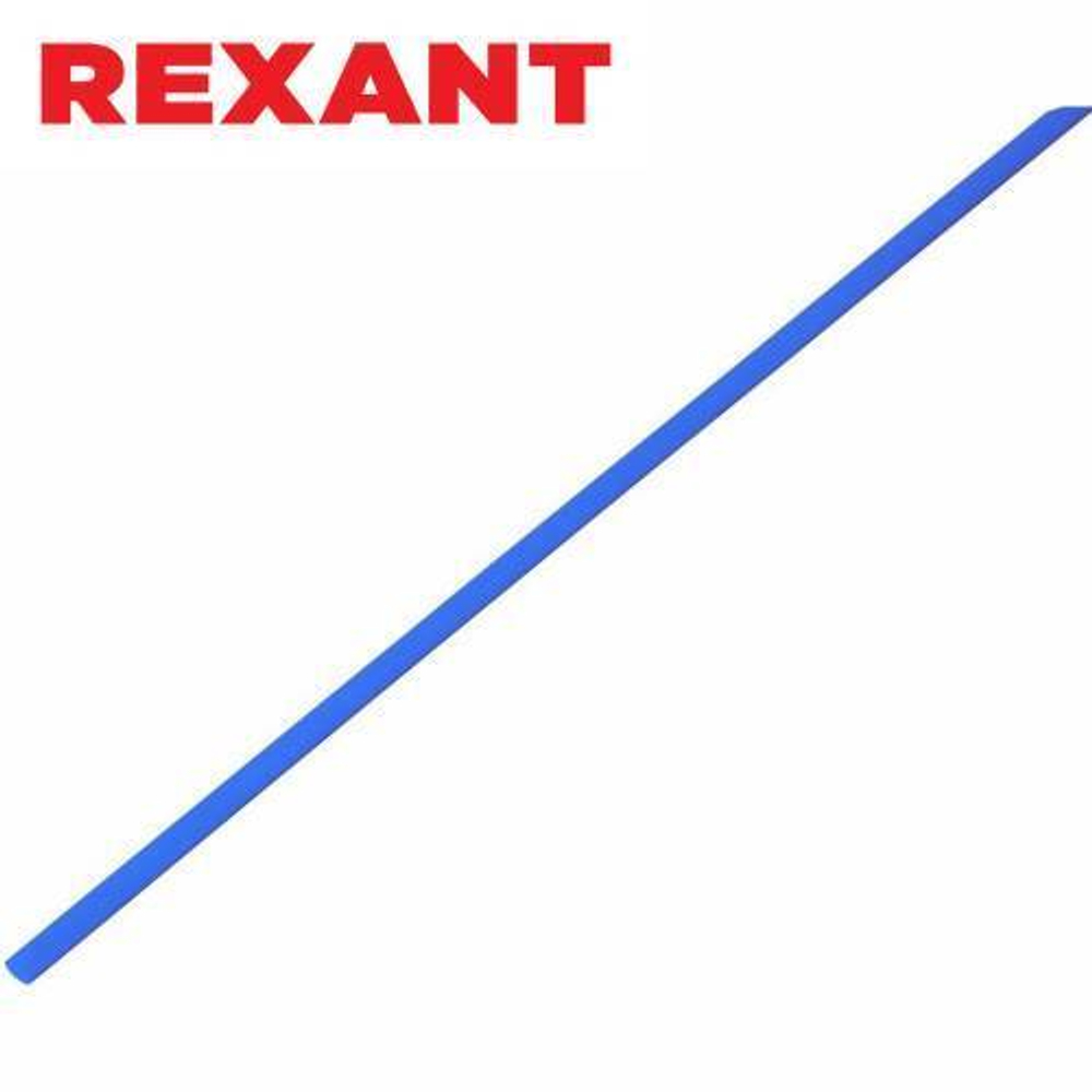 1,5/0,75 мм 1м термоусаживаемая трубка синяя Rexant/20-1505