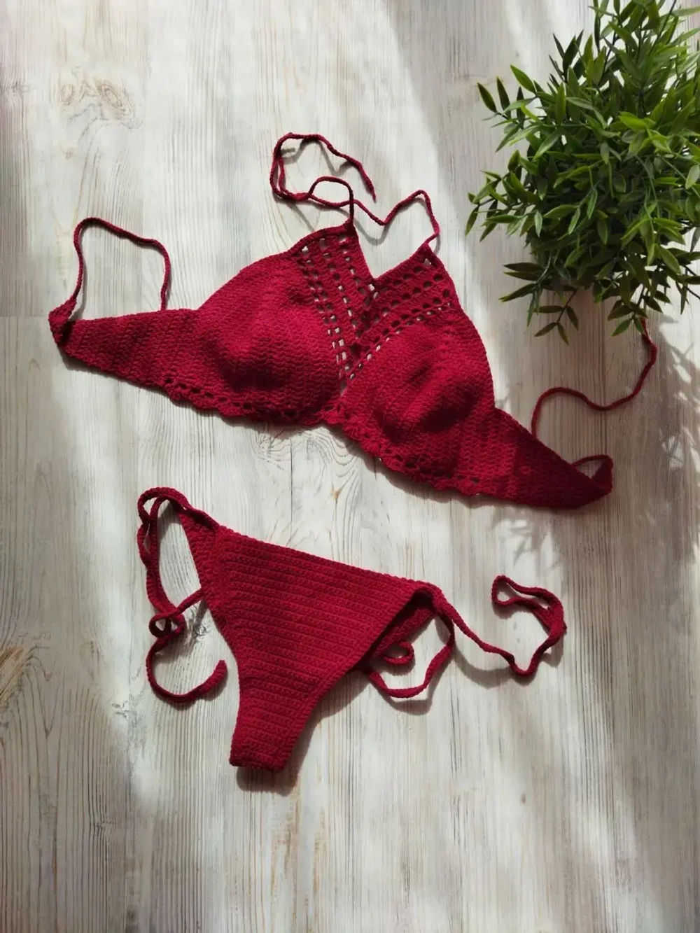 Вязаный купальник