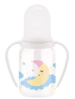 Бутылочка для кормления Just lubby с соск. мол. и руч., от 0 мес, 125 мл, PP, сил. арт.15201