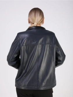 Кожаная куртка демисезонная натуральная оверсайз