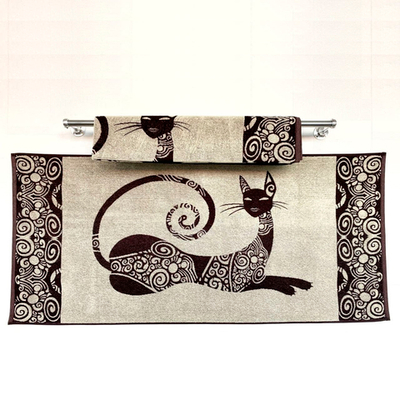 Банное полотенце "Анжелина", хлопок, лен, 67Х150 см