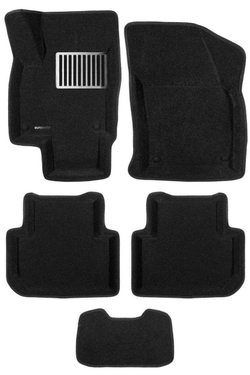 Коврики салона для VOLKSWAGEN Tiguan (2017-) Euromat 3D Lux черные. Арт. EM3D-005415.1